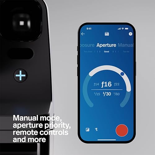 Miniatura 4 de Polaroid Now+ - Cámara instantánea tipo I de 3 generación + paquete de película, cámara negra controlada por aplicación Bluetooth Now+ + 16 fotos a