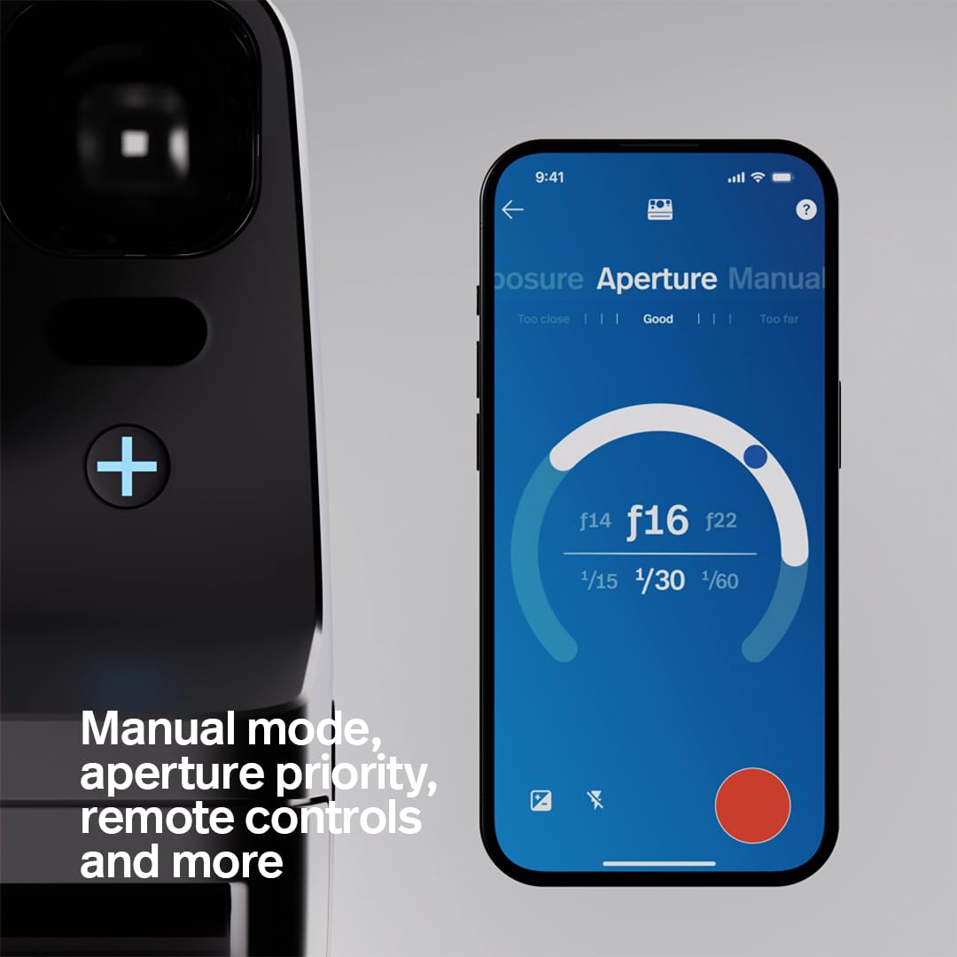 Polaroid - NOW+ Generacja 3 - Aparat natychmiastowy Bluetooth połączony - Arctic Blue (9163)