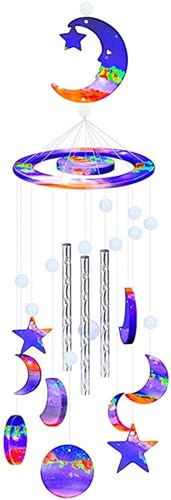 Miniatura 5 de Accfore Moldes de resina para campanillas de viento, 2 unidades de moldes de silicona, campanas de viento epoxi para bricolaje, campanas de viento