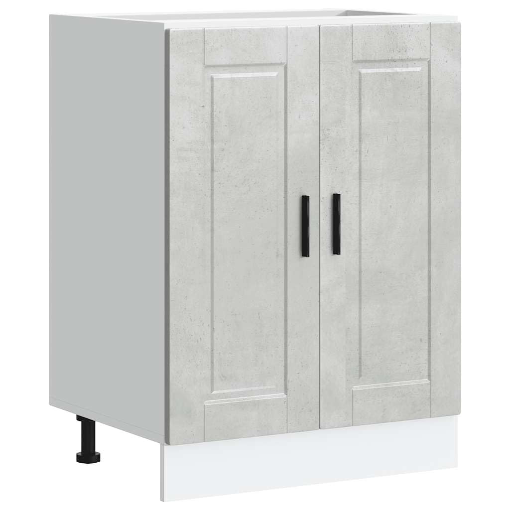 vidaXL Kitchen Base Cabinet Porto Concrete Grey Engineered Wood