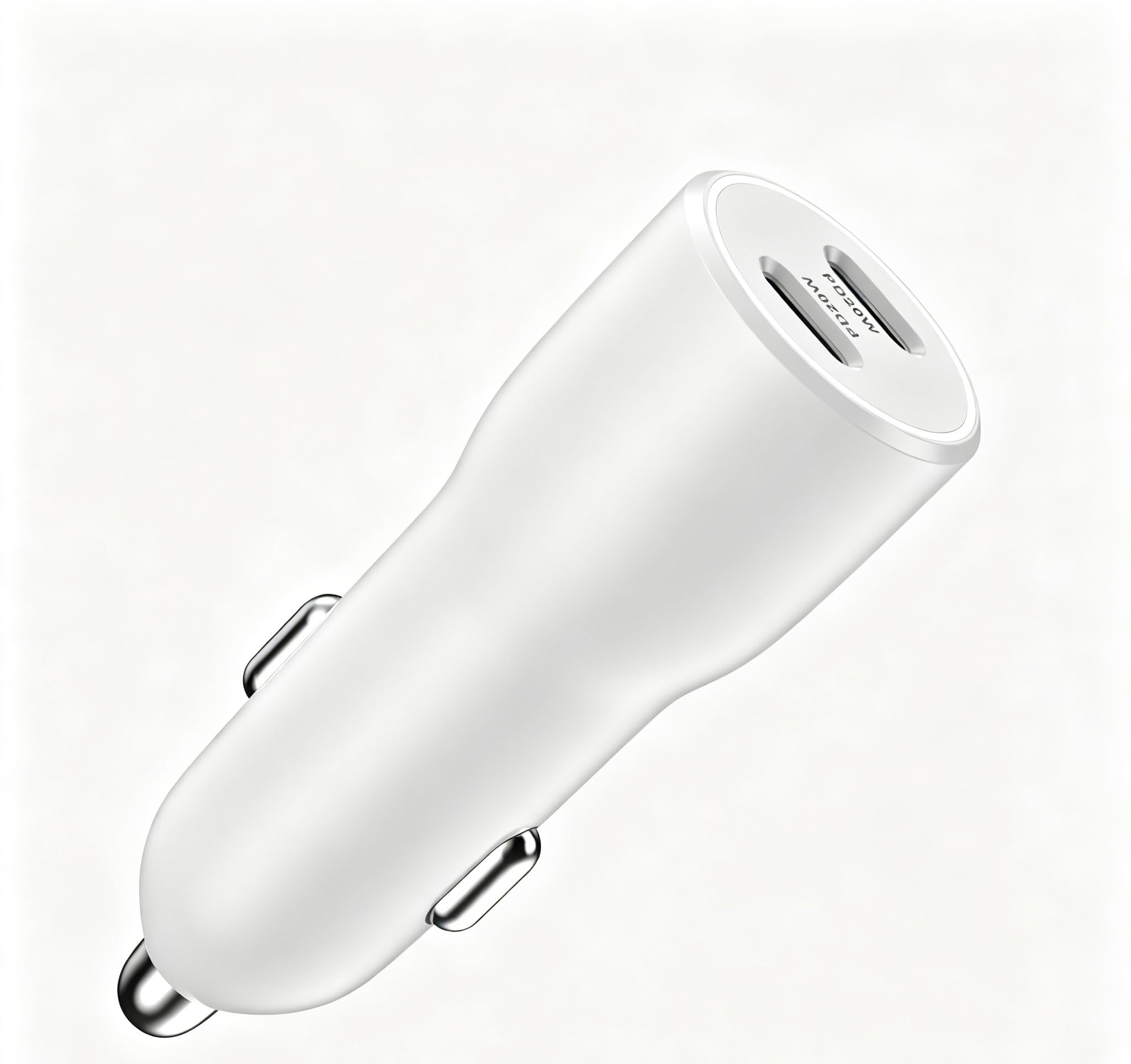 40W Dual USB C Car Charger, Dual PD 20W Type C Rapid Car Charger Fast Charging Compatible for iPhone 17 16 15 14 13 12 11 Pro Max, Galaxy, Pixel, White