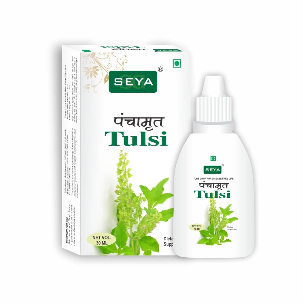 SEYA Panchramrat Tulsi Drops Concentrated Extract Rare Tulsi for Natural Immunity Boosting (30ml, Pack of 1)