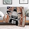 Custom Basketball Blanket Personalized Flannel Throws for Boys Girls Men Women Soft Cozy Sports Blankets for Bed Couch Room Decor Christmas Birthday Basketball Fans Gift, Made in USA,Ship Next Day #2