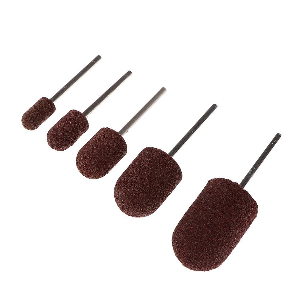 MERIGLARE Maniche a Cappuccio Da 10 Pezzi per Lucidatura Delle Unghie E Repellente per Cuticole - 5 x 11 mm