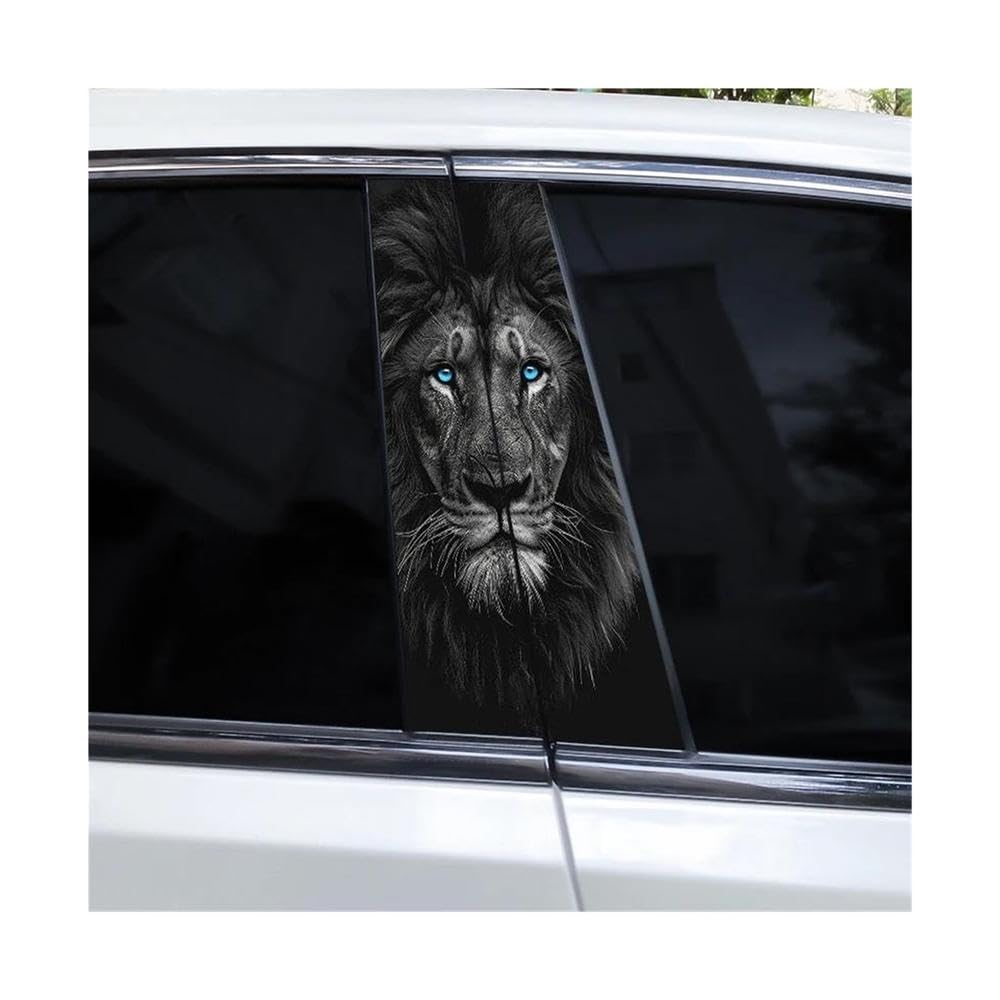 Body Parts 2pcs Tiger Animal Car B Pillar Waterproof Decal(F)