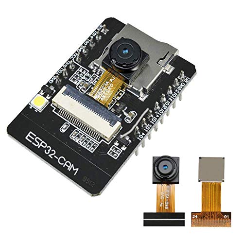 1 module ESP32-CAM Caméra WiFi Module Bluetooth 4M PSRAM Carte de développement de CPU dual-core 32 bits avec module de caméra OV2640 2MP Prise en charge du...