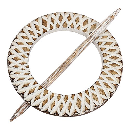 icrafts cortina de madera Tiebacks Holdbacks Juego de 2 ventana tratamiento Drape une a |handmade| decoración del hogar