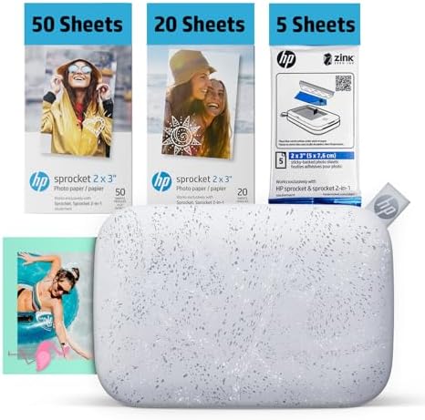 HP Sprocket 2x3 Impressora fotográfica instantânea para smartphon...