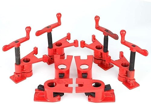 Pinza de madera juego de 4 tornillos de madera, abrazadera de tubo para trabajo de madera, herramientas de trabajo de madera, 3/4" Cover