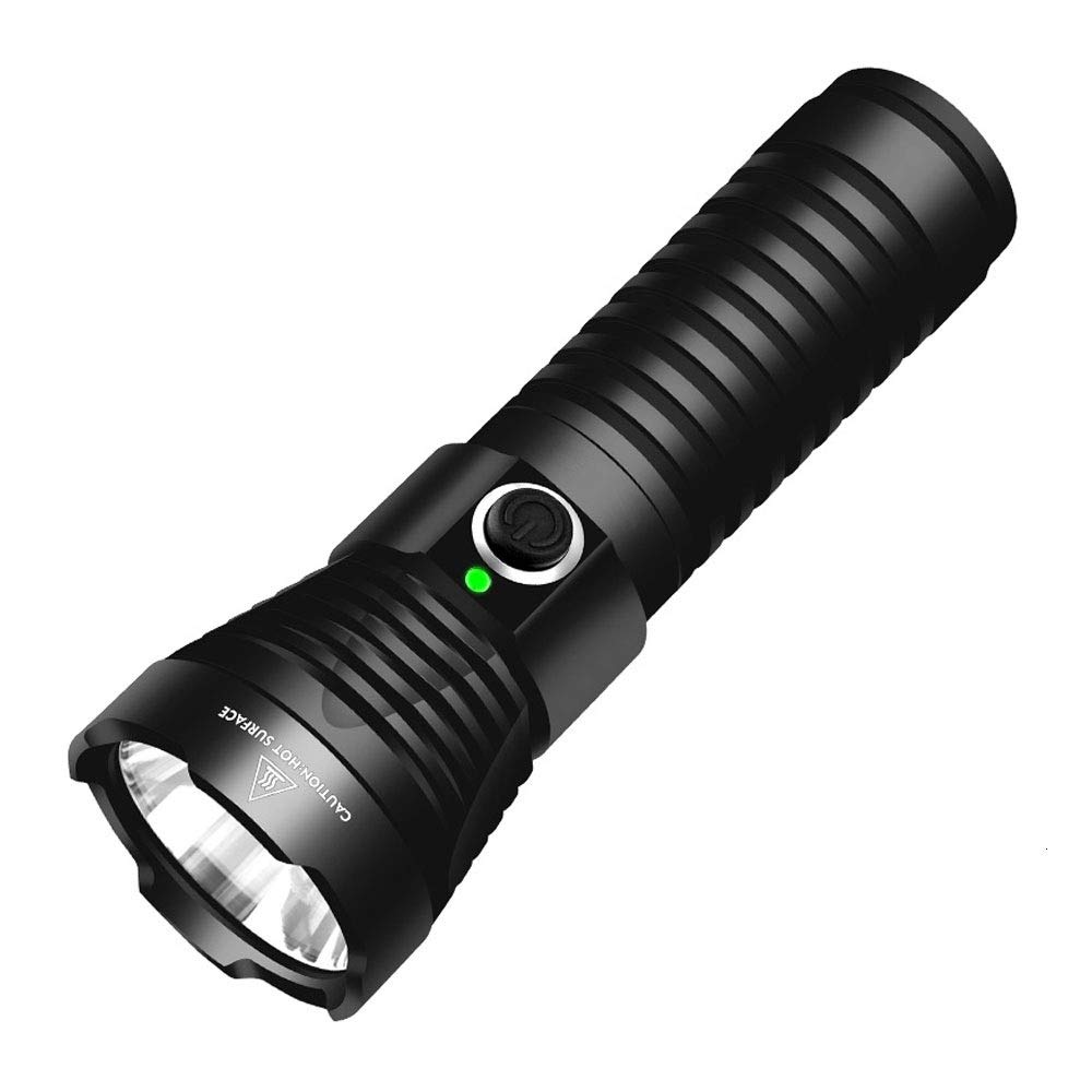 WPCBAAWPCBAA Strong light fixed focus long-range LED flashlight 350 lumens rechargeable flashlight outdoor waterproof camping travel night riding flashlight
