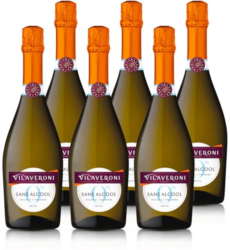 Vilaveroni - Blanc effervescent - Sans Alcool - Lot de 6 bouteilles x 75cl