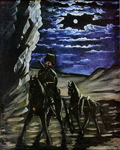 Impresión en lienzo de alta calidad con la obra de Niko Pirosmani de 60x90 cm