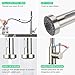 JZBRAIN Kitchen Faucet with Stainless Steel Sprayer Kitchen Faucets Single Handle High Arc Pull Out Kitchen Sink Faucet (Touch Kitchen Faucet, Brushed Stainless)