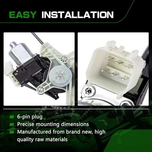 Image of Power Window Regulator with Motor Compatible with Land Rover Discovery L462 2017-2020,Front Passenger Side,with Anti-Clip Function,Replace# LR083210 HY32-23200-AA