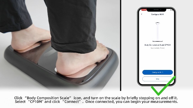 Image of GE Smart Scale Body Weight BMI Fat, Segmental Data Dual-Frequency Bend-Free
