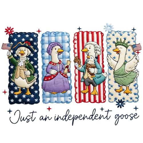 Image of Funny 4th of July Goose Patriotic Car Decal