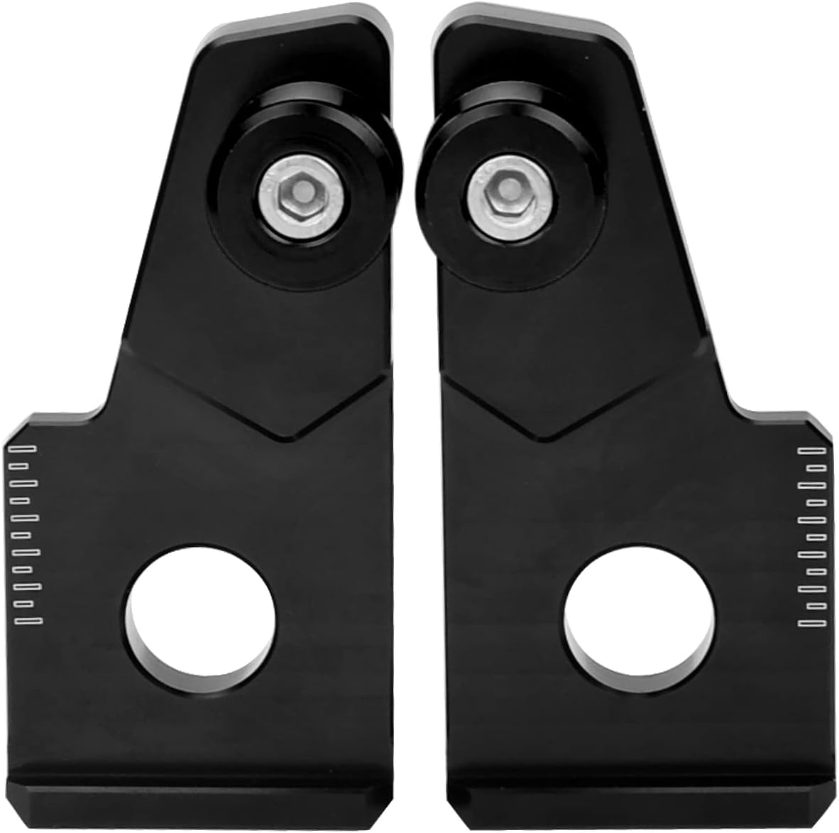 Motorcycle Chain Tensioner, Swing Arm Sliders Spools Stand Bobbins,Chain Axle Adjuster Kit (left + right) (for Honda Vehicle) CBR500R CB500X CB500F NX500 2019-2024-2025 (Black)