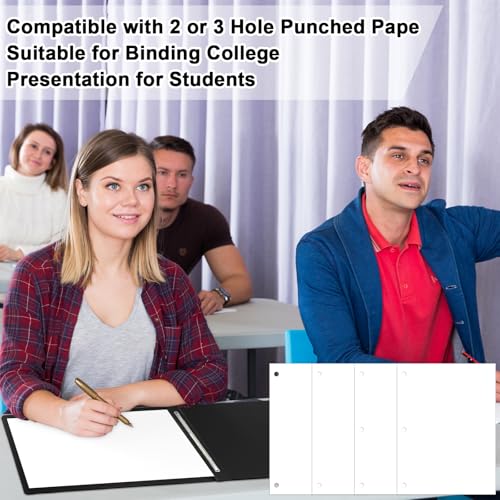 gisgfim 12 Pcs 11'' x 17'' Pressboard Report Cover 3" Capacity Metal Prong Paper Fastener with Compressor Presentation Binder Folder to Neatly Bind Reports Proposals Transcripts Document by gisgfim - Image 6