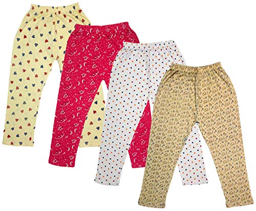 Image of indi weaves Girls Super Soft Cotton Solid Capri Pants Pack of 2