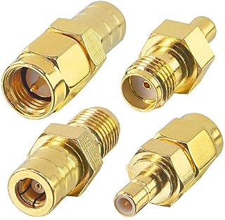 4 Type DAB Aerial Adapter SMA to SMB RF Adapter Kit SMA Adapter to SMB Connector for DAB + Car Radio Aerial JVC Alpine GPS System All in-car DAB Radio