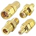Produktbild YILIANDUO DAB SMB Adapter SMA zu SMB Kit RF Adapter Set 4 Typ SMA SMB Stecker Buchse Car Aerial Antenne Adapter für DAB Autoantenne Car Satellite Sirius XM DAB Radio Antennas