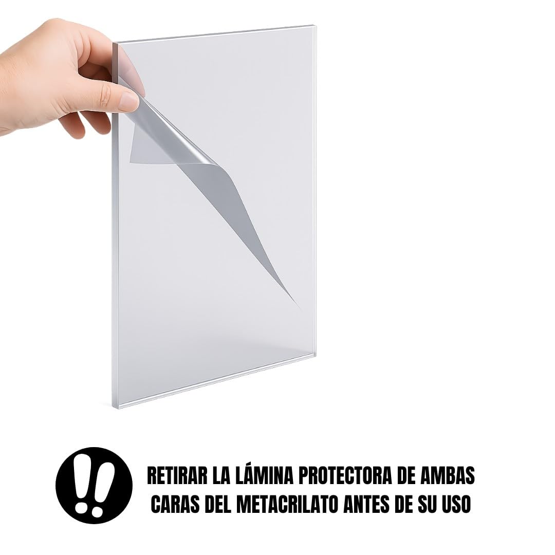 GOYAPRINT Metacrilato Transparente 10mm Plancha de Acrílico Incoloro A4 29,7x21 cm