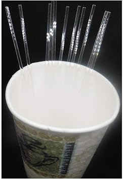 Weststone - 50pcs 8" X 5/32"4mm Solid Crystal Clear Sticks for Cake Pops Lollipop Candy and cake toppers - Reusable and no hollow 8 in x 2mm