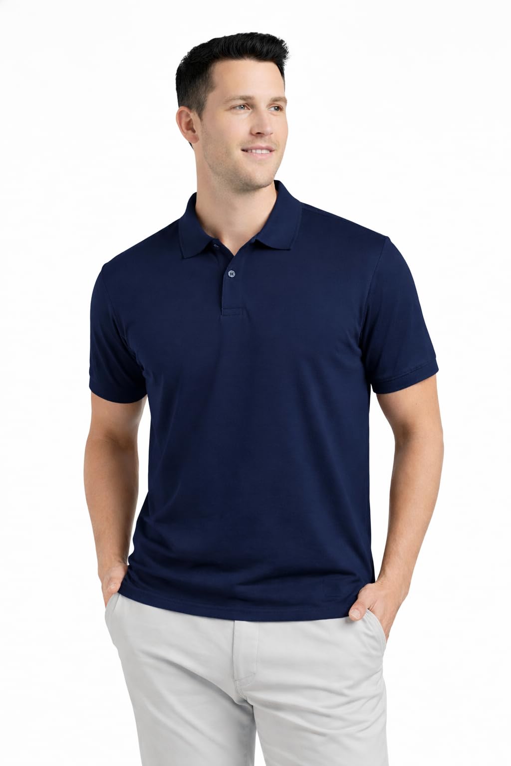 Men’s Plain Polo Neck T-Shirt | Comfortable | Stylish Casual & Smart Wear | Half Sleeve | Regular Fit-image-14