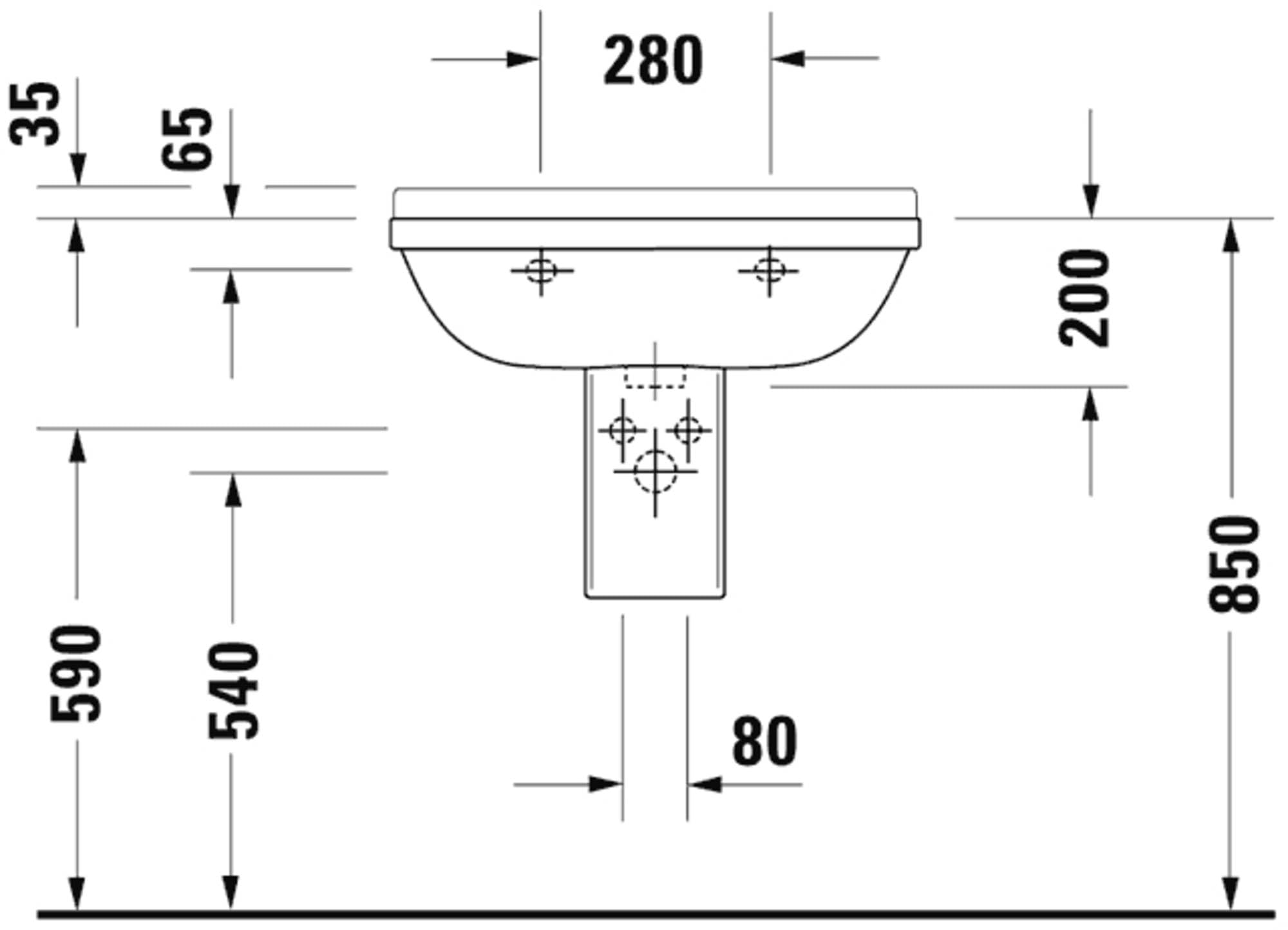 Duravit 865150000, 12-1/2-Inch by 11-1/4-Inch, White