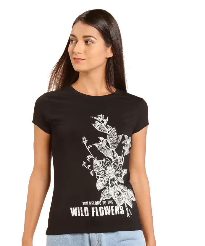 Image of Lyra Women's Cotton Regular Fit T-Shirt