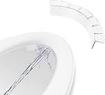 Zodazoqa 2-pack urine protectors for toilet seats, urine deflectors prevent urine spillage, transparent potty training pee splash guard, for round and oval toilets