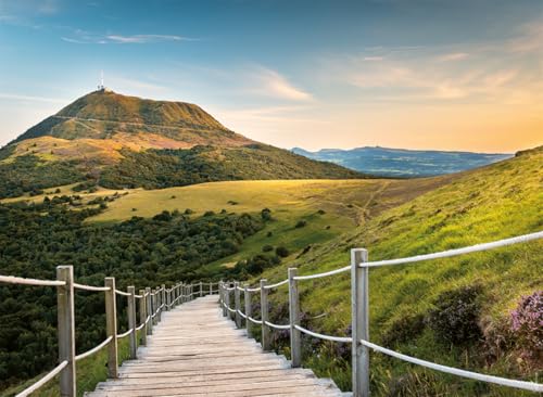 Puzzle 500 pièces : Vue du Puy De Dôme Collection Régions de France Ravensburger Nathan - vue 3