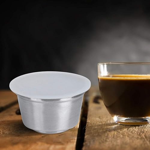 Miniatura 8 de Kit de máquina de café fácil de limpiar, de acero inoxidable, reutilizable, duradero, caliente, para cafetera Dolce Gusto (blanco)