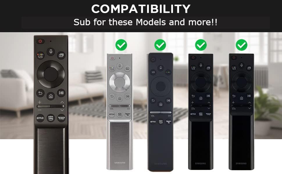 Miniatura 3 de Reemplazo de voz Smart TV remoto para Samsung 2021 QLED 4K 8K Series Smart TV Q60A Q70A Q80A QN90A QN800A QN85A The Frame QLED 4K Smart TV Series