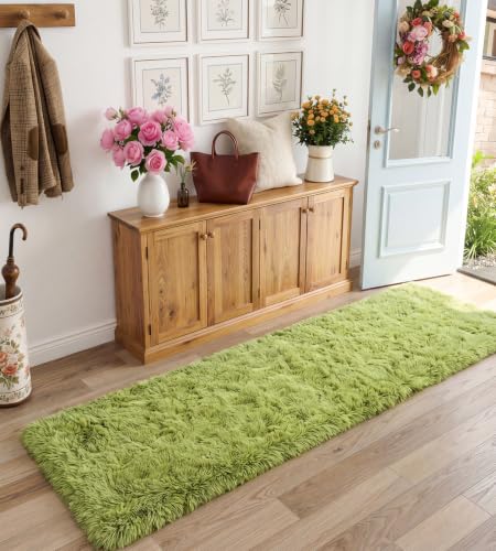 MARATIP Tapis Couloir Enfant Vert 80×150 cm Doux Antidérapant