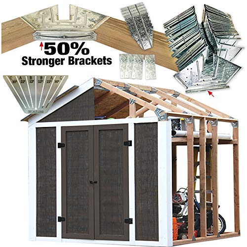 EZBUILDER 50 Structurally Stronger Truss Design Shed Builds 6in - 14in Widths Any Length Storage Garage Playhouse Easy Framing Kit 2x4 Basic Barn Roof Wood NOT Included by EZBUILDER - Image 2