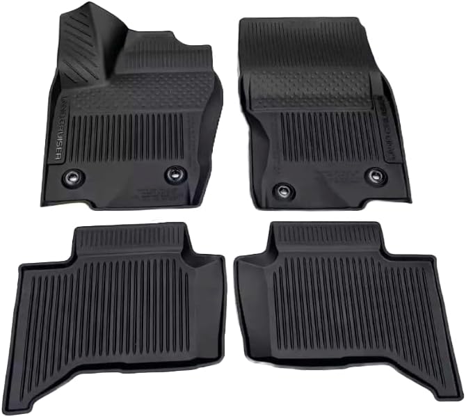 Genuine Toyota 2024+ Land Cruiser All Weather Floor Liners/Mats Front and Rear - (Black), Set of 4 - PT908-60240-20