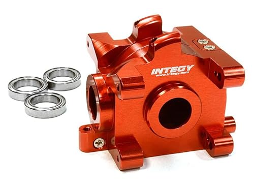 Integy Red Billet Machined Gearbox for HPI 1/10 Scale E10 On