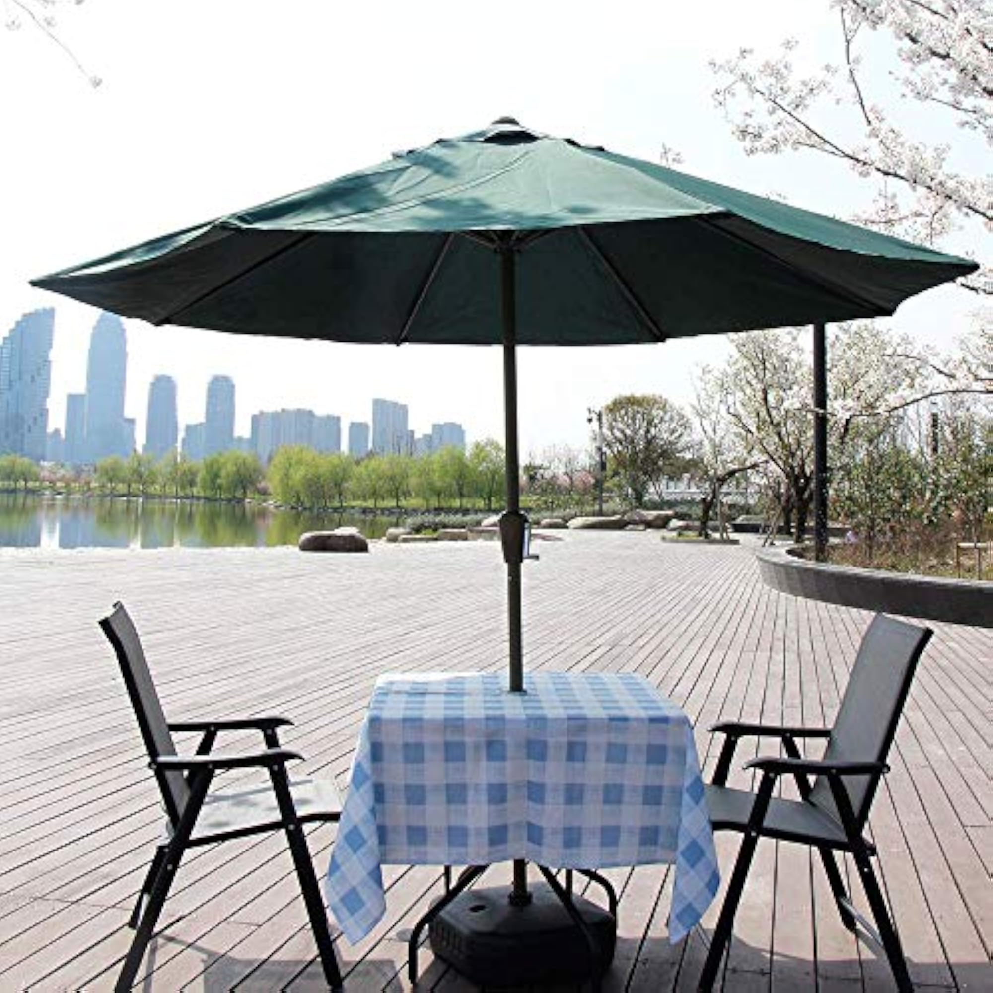 Outdoor Tablecloth with Umbrella Hole, 60x60 inch Square