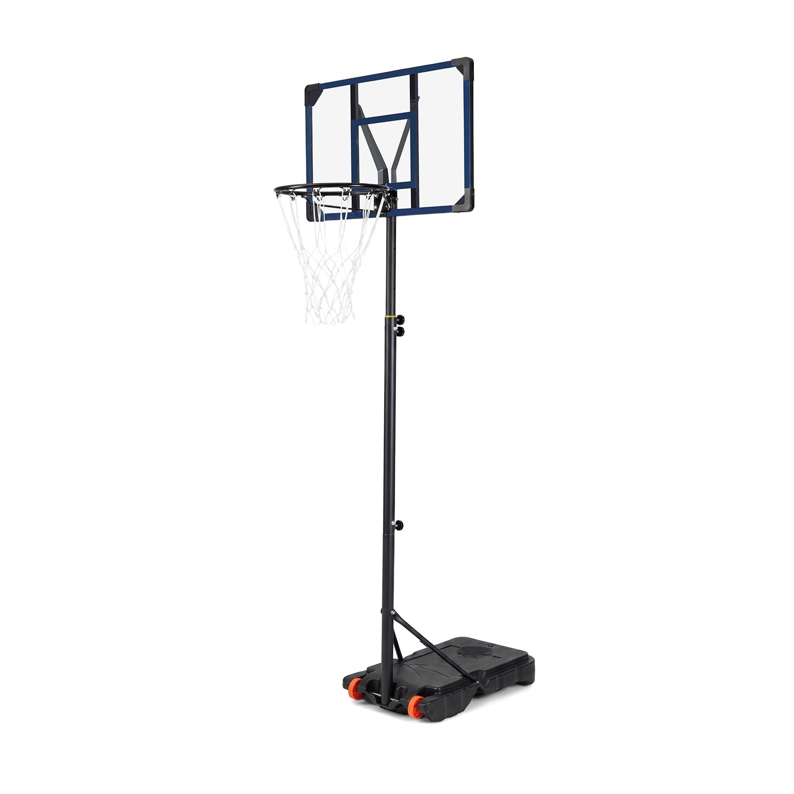COSTWAY Canestro da Basket da Esterno, Canestro da Basket per Bambini con Altezza Regolabile 206-273,5 cm, Tabellone 82 cm e Base Riempiibile con Ruote, Sistema di Basket Portatile da Interno