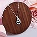 Desnuage Dainty Silver Heart Necklaces for Women Sterling Silver Heart Pendant Necklace Hypoallergenic Women Jewelry Love Pendant