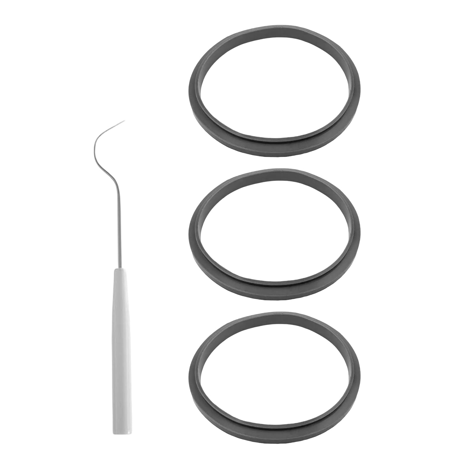 ChainYao 3 Pack Blender Replacement Gaskets with Lip, Food-Grade Silicone Sealing Rings for 600W 900W Extractor Blades, Compatible with NBR-0601 NB-101 NB-201 Models