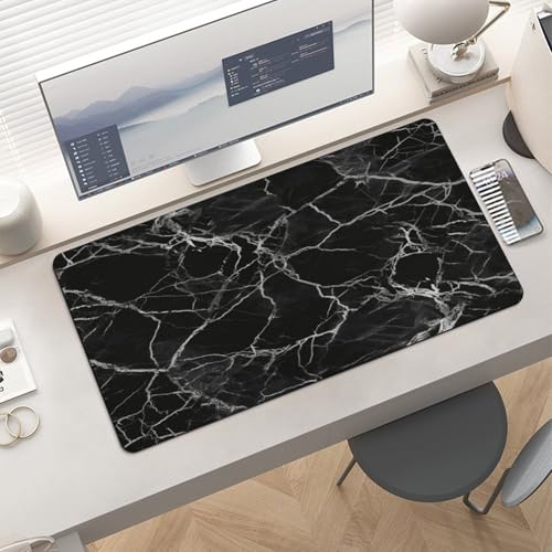 Black Marble Desk Pad impermeable y antideslizante miniatura 6