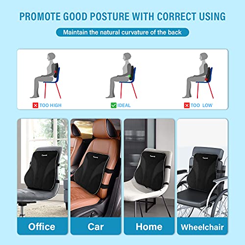 Tusscle Lumbar Cushion, Original Lumbar Cushion Rear Moderate Zacht en hard gevormd, geschikt voor thuis, kantoor… - Image 7