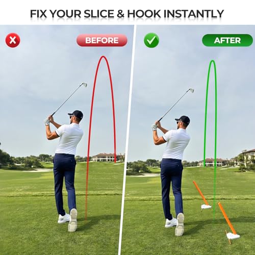 Golf Swing Training Aid with Alignment Discs