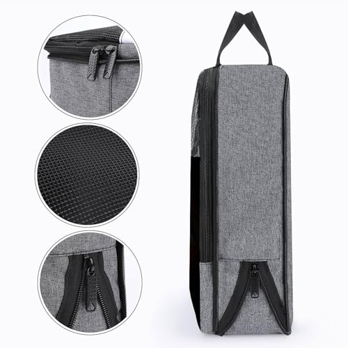 Bolsa de zapatos de viaje con murciélagos de Halloween organizador portátil con asa unisex 5