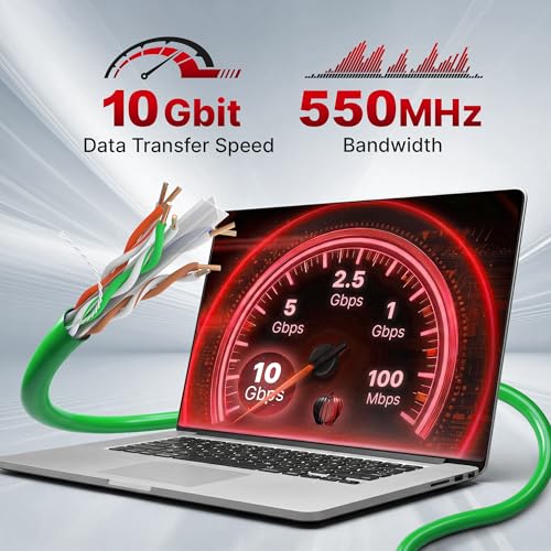 Big-A - Bulk Cat6 Cable 1000ft 23AWG Solid 4 Pair, Cat 6 Ethernet Cable Unshielded Twisted Pair (UTP), (CMR) 550MHz Internet Cable, Pull Box - Green by Big-A - Used condition - US$70.42