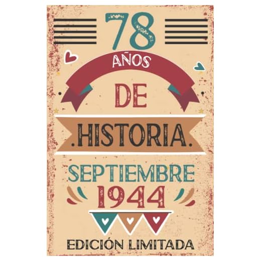 78 Años De Historia septiembre 1944: Libro de visitas, cuaderno, 110 páginas de felicitaciones, idea de regalo, regalo Para la esposa, novia, mujer, La madre
