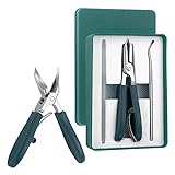 Eagle Beak Nagelknipser, abgeschrägter Nagelknipser, drei Sets von Adlerschnabel, abgeschrägter Nagelknipser (grün)