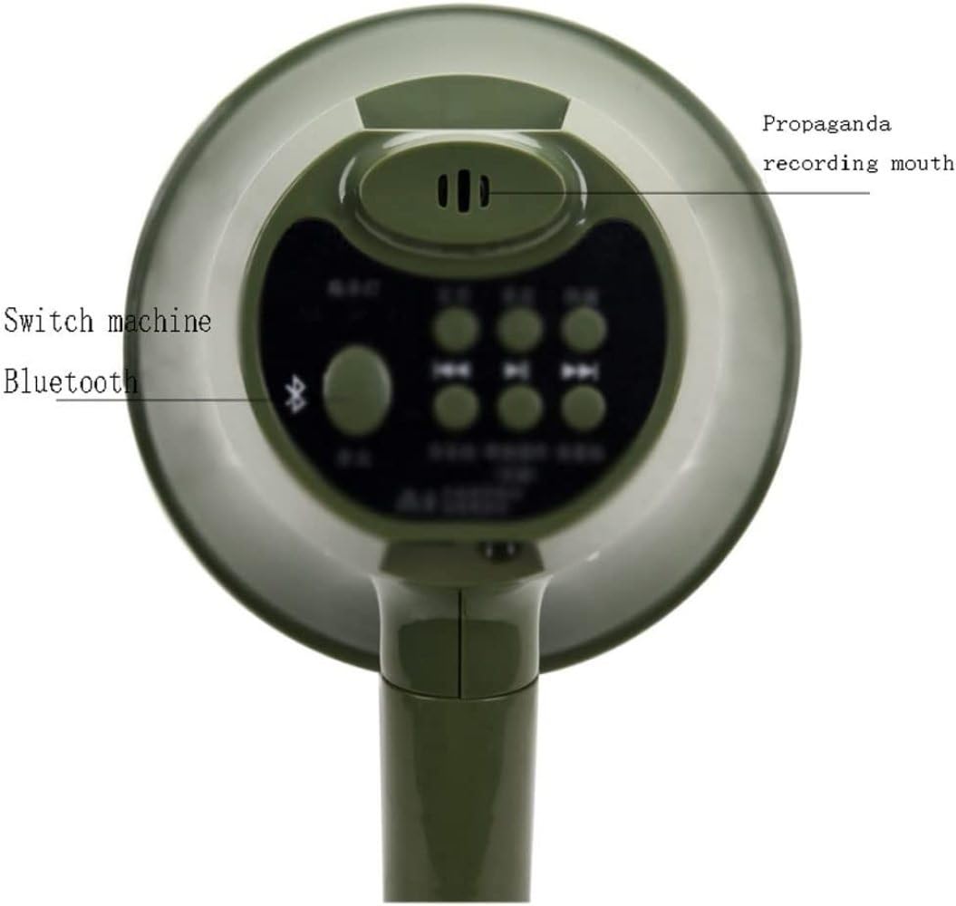 Megafono USB con controllo vocale e volume, suono forte per esercitazioni di sicurezza, sport all'aria aperta, allenatori e sicurezza